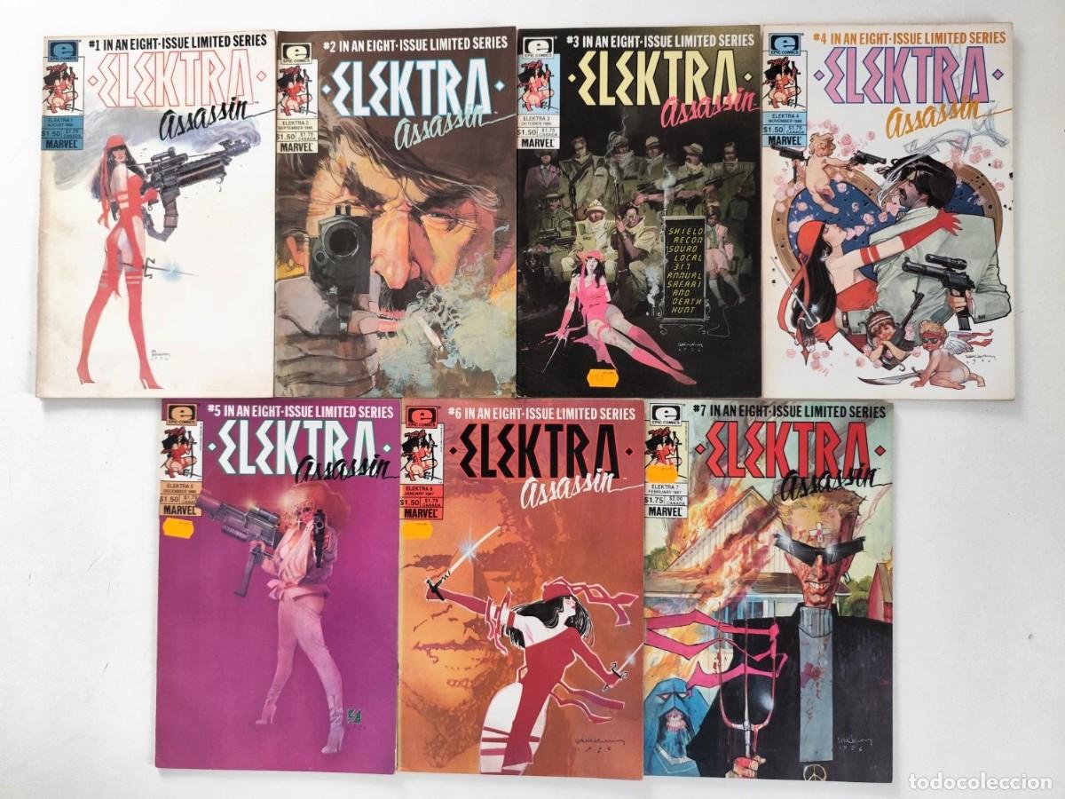 Comics: Elektra Assassin # 1 a 7 (Frank Miller, Bill Sienkiewicz ) ~ Marvel / Epic Comics (1986) USA