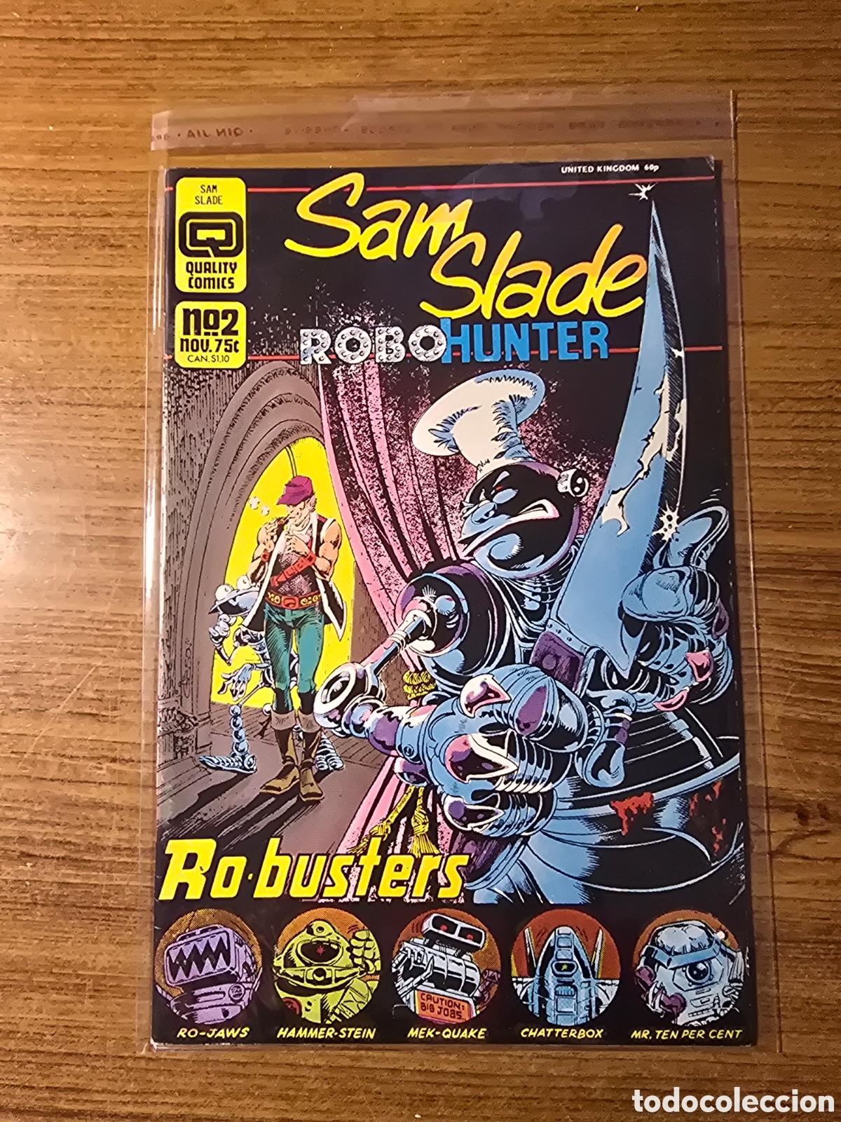 C&oacute;mics: SAM SLADE,ROBO HUNTER,NUMERO 2,(QUALITY COMICS)