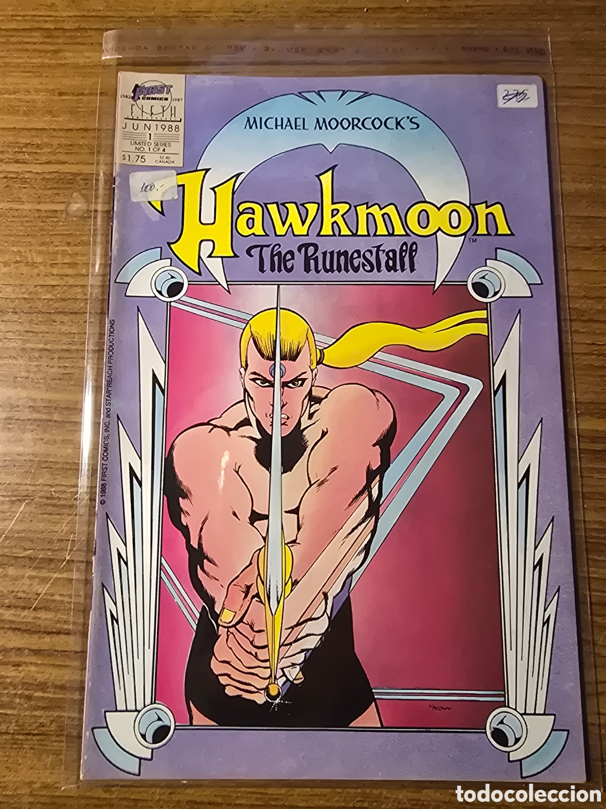 C&oacute;mics: HAWKMOON THE RUNESTALL,NUEMERO 1,(FIRST COMICS)