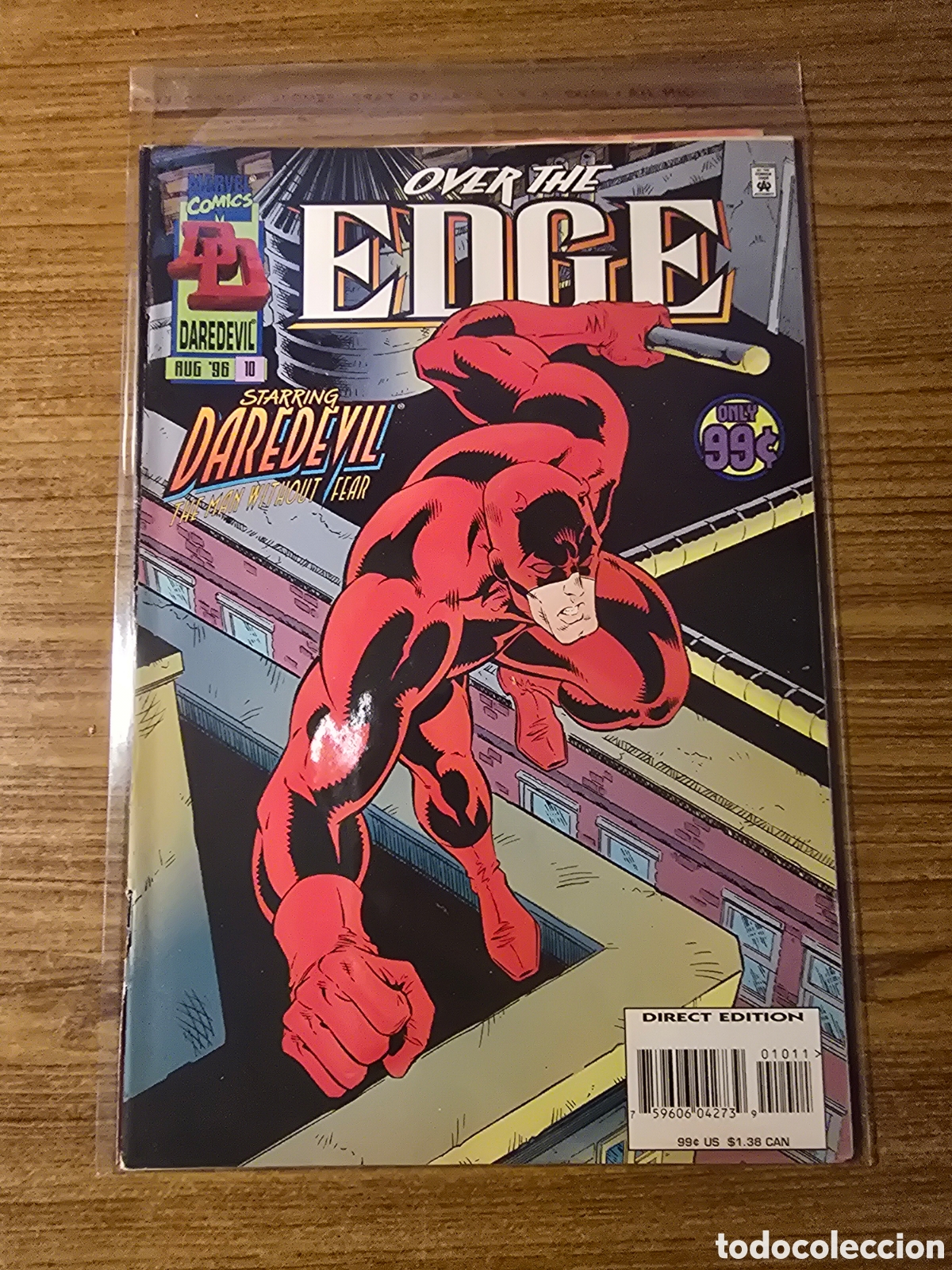 C&oacute;mics: OVER THE EDGE,NUMERO 10,DAREDEVIL,(MARVEL COMICS)