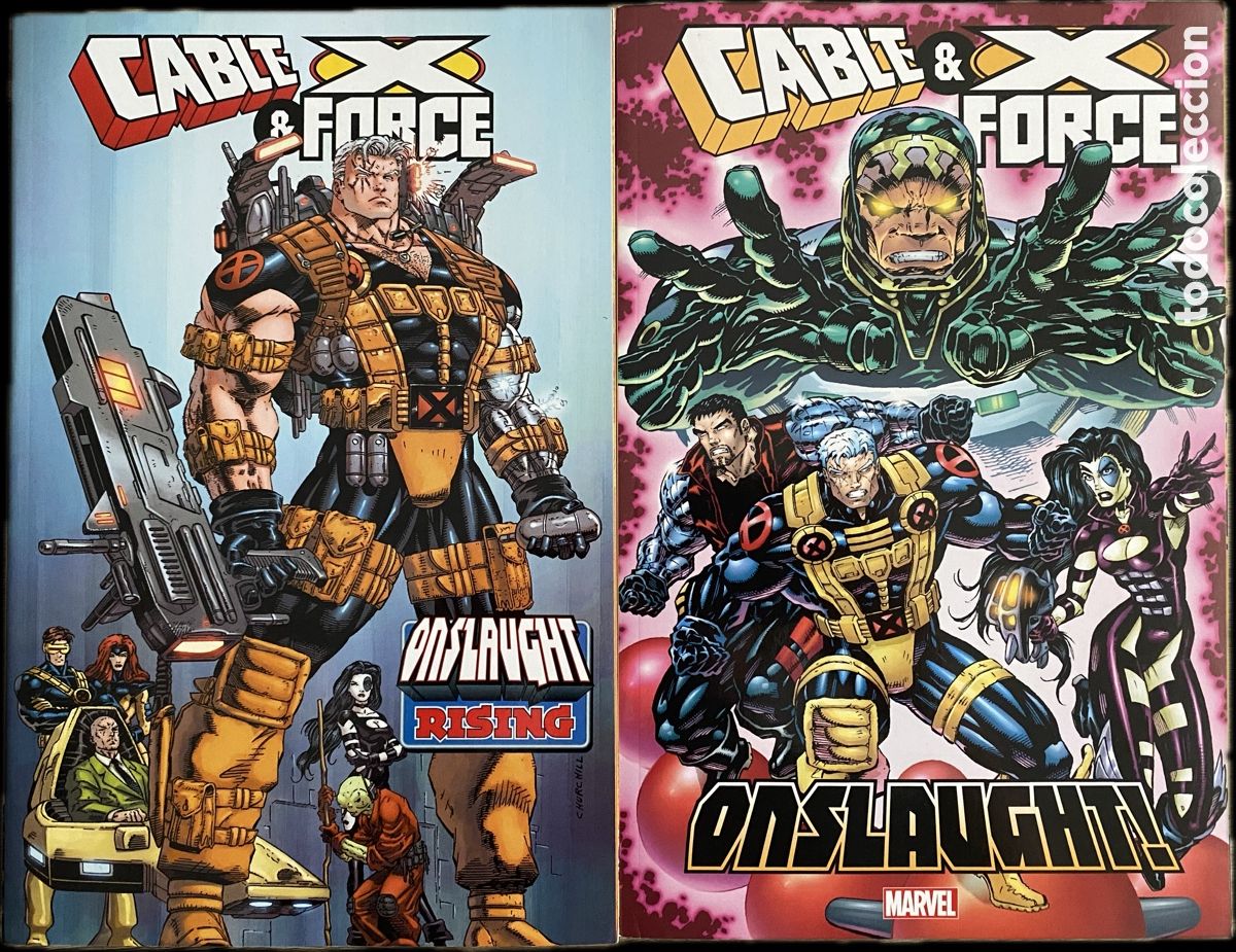 Comics: CABLE & X-FORCE ONSLAUGHT COMPLETO &ndash; Rising + Onslaught! &ndash; TPB Marvel &ndash; X-Men 90s