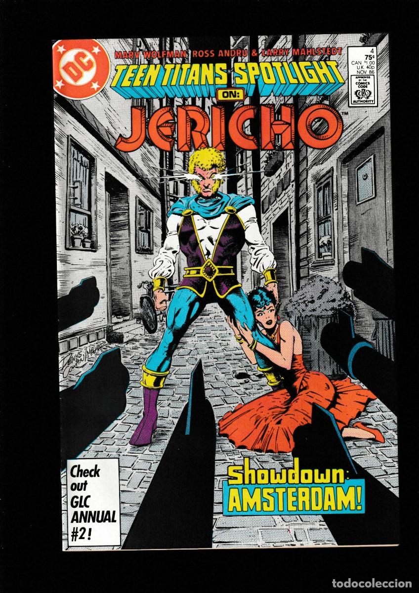 C&oacute;mics: TEEN TITANS SPOTLIGHT 4 JERICHO - DC 1986 VFN/NM / MARV WOFMAN & ROSS ANDRU