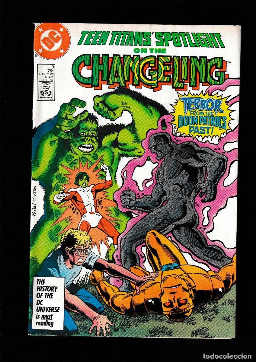 C&oacute;mics: TEEN TITANS SPOTLIGHT 9 CHANGELING - DC 1987 VFN / PAUL KUPPERBERG & DAN JURGENS