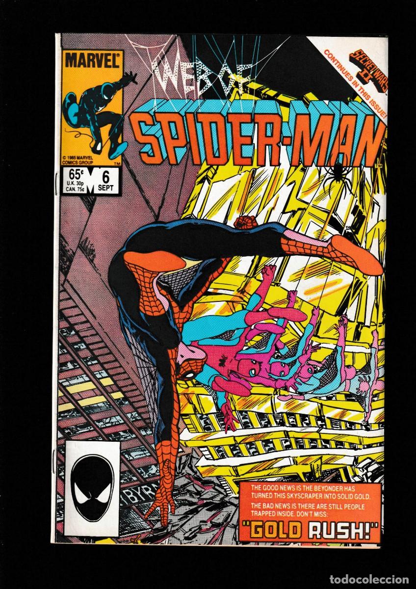 C&oacute;mics: WEB OF SPIDER-MAN 6 - MARVEL 1985 VFN- / SECRET WARS II