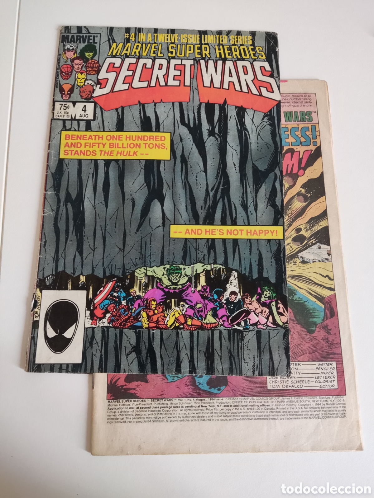 C&oacute;mics: Marvel Secret Wars 4 Marvel 1984 Detached