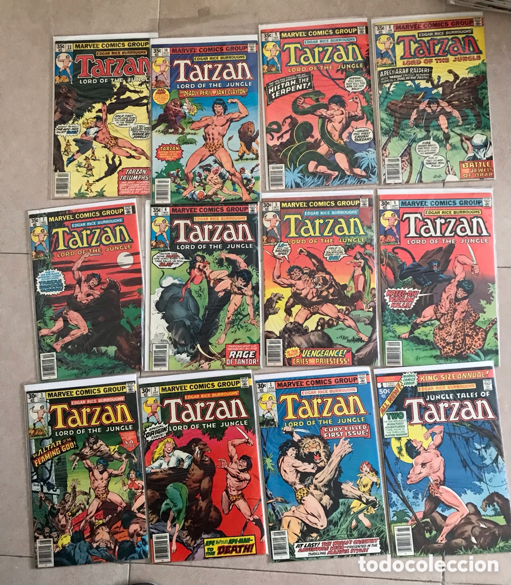 C&oacute;mics: Tarzan Lord of the jungle Marvel John Buscema USA