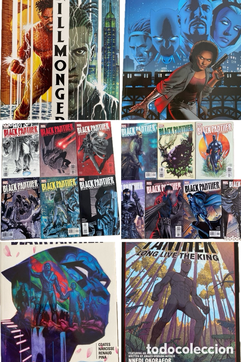 C&oacute;mics: Black Panther &ndash; Lote USA 1998&ndash;2003 + Killmonger + miniseries Marvel