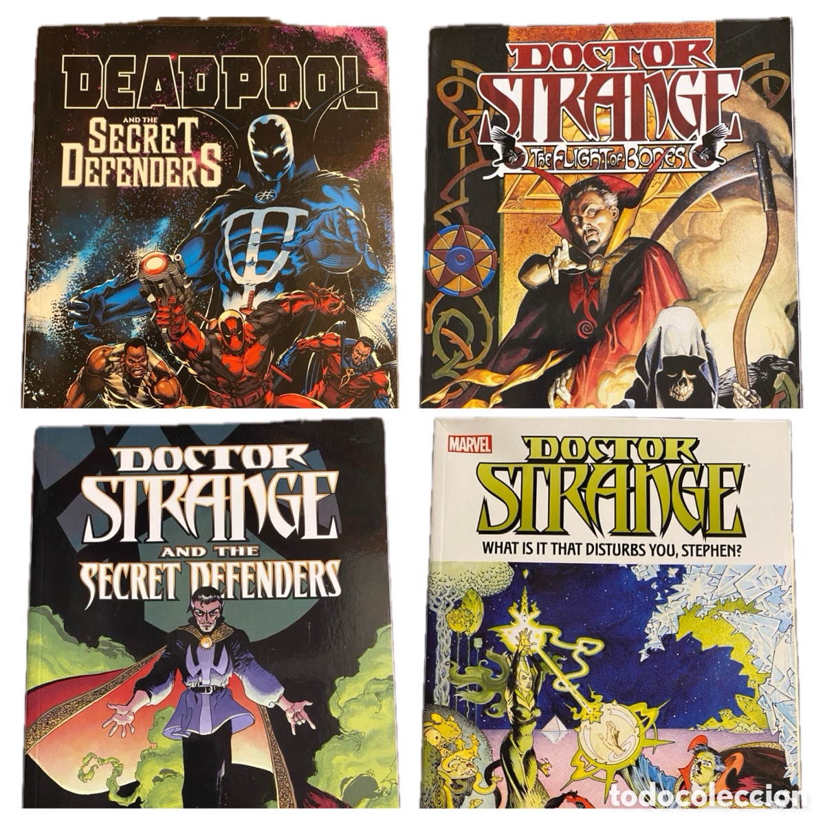 C&oacute;mics: Doctor Strange Lote 4 Tomos Marvel USA + Secret Defenders Completo