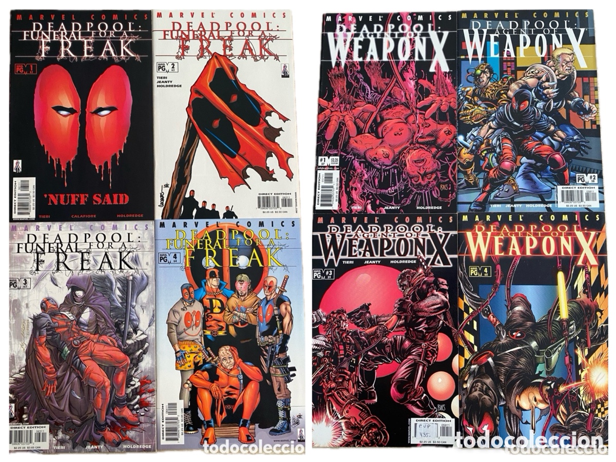 C&oacute;mics: Deadpool Vol.2 Lote Completo 57-64 + Weapon X + Funeral for a Freak Marvel USA