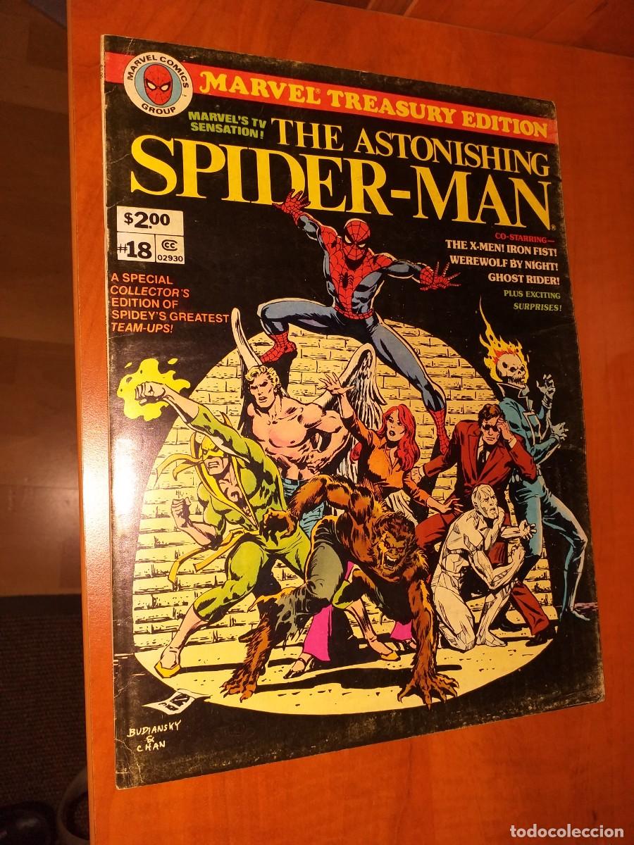 C&oacute;mics: MARVEL TREASURY EDITION N&ordm; 18 THE ASTONISHING SPIDER-MAN (MARVEL COMICS -1978) - ORIGINAL USA