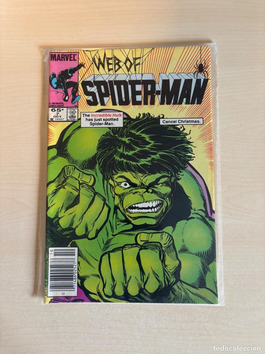 C&oacute;mics: Web of Spider-Man #7 (Marvel Comics 1985) &mdash; Hulk - Foto 1