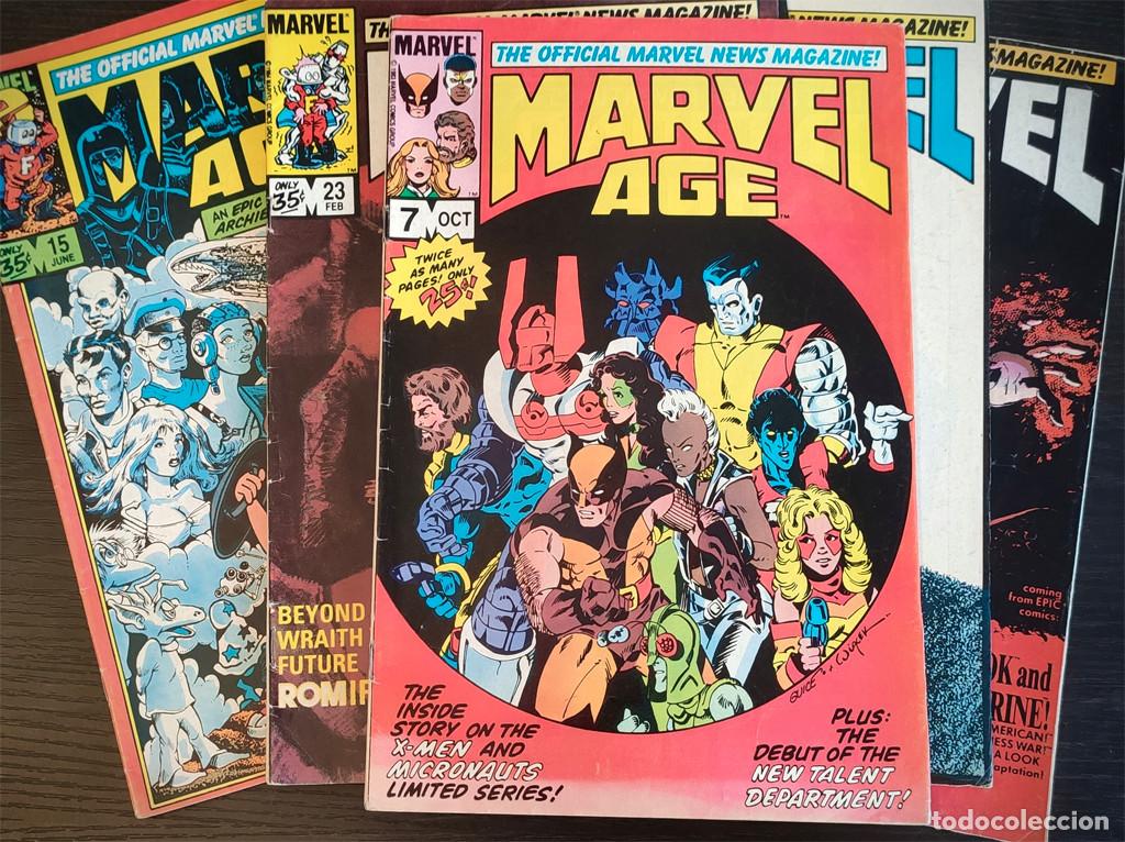 C&oacute;mics: Lote de revistas Marvel Age (1983-1989)