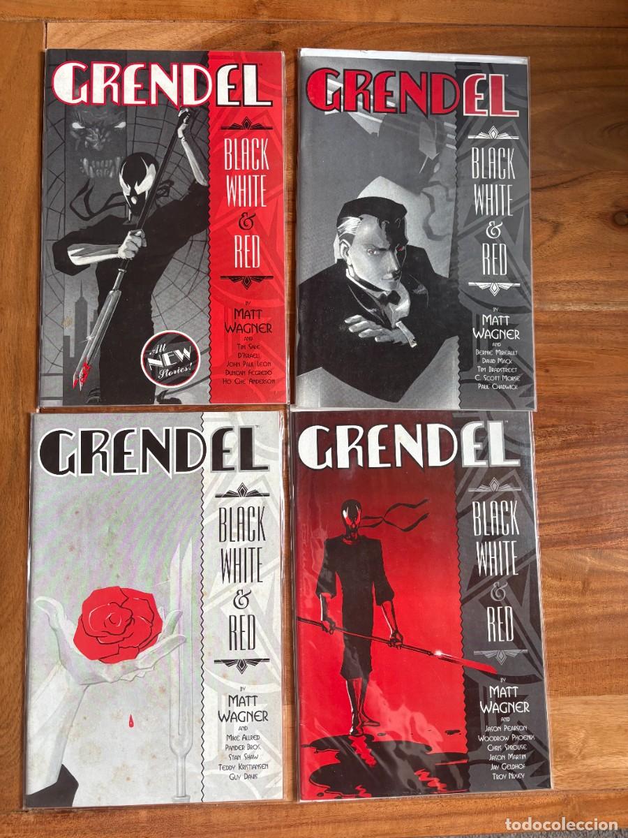 C&oacute;mics: GRENDEL BLACK WHITE & RED completa 1, 2, 3, 4 DARK HORSE COMICS ingles 7.0 VF