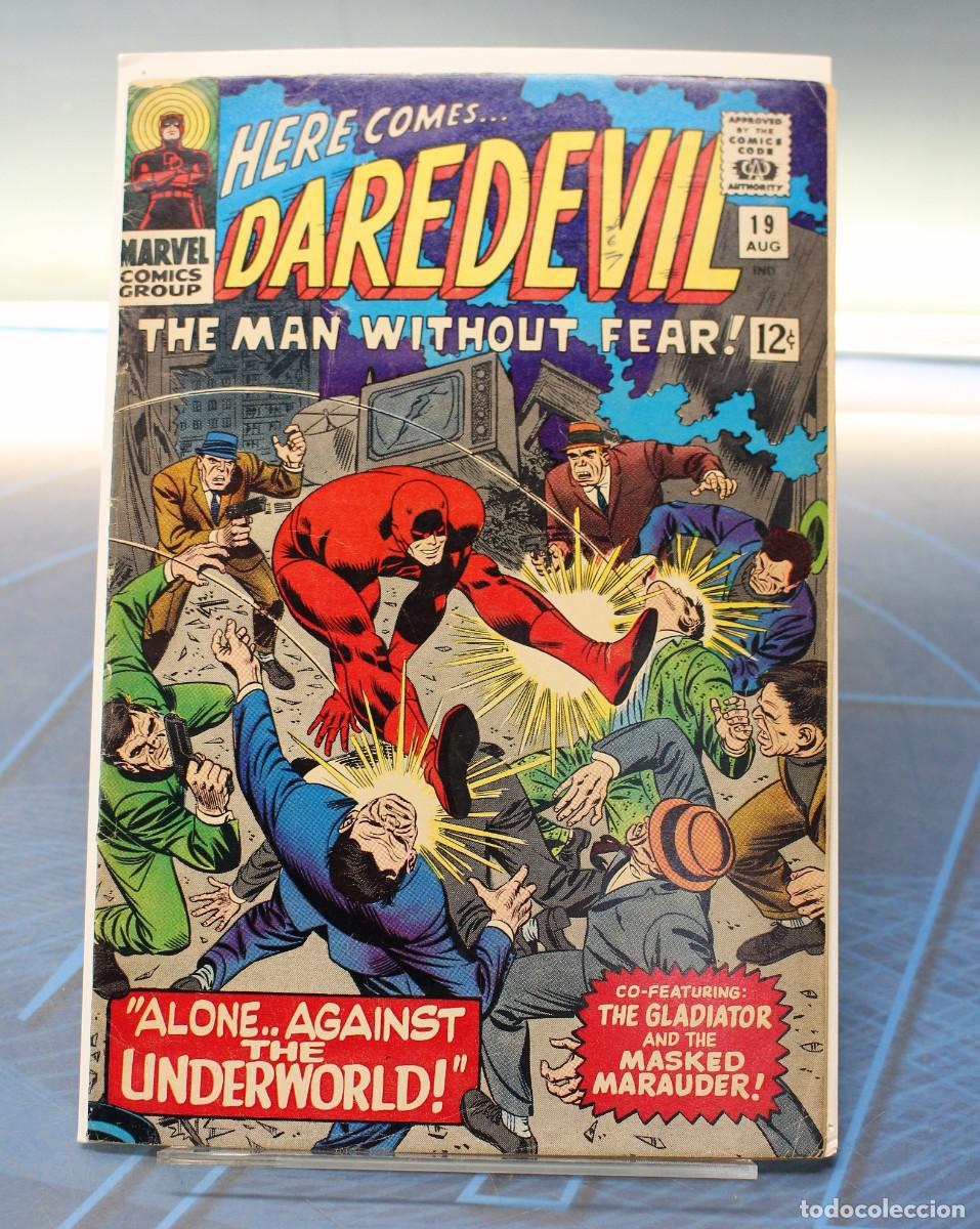 C&oacute;mics: Marvel Comics. Daredevil #19, 1966. USA. &rdquo;Alone... Against The Underworld!&rdquo;. - Foto 1