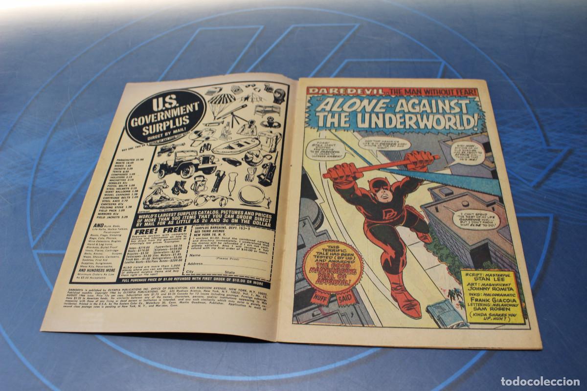 C&oacute;mics: Marvel Comics. Daredevil #19, 1966. USA. &rdquo;Alone... Against The Underworld!&rdquo;. - Foto 6