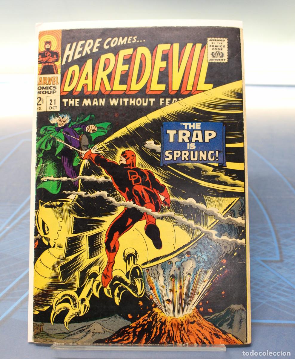 C&oacute;mics: Marvel Comics. Daredevil #21, 1966. USA. &rdquo;The Trap is Sprung!&rdquo;.