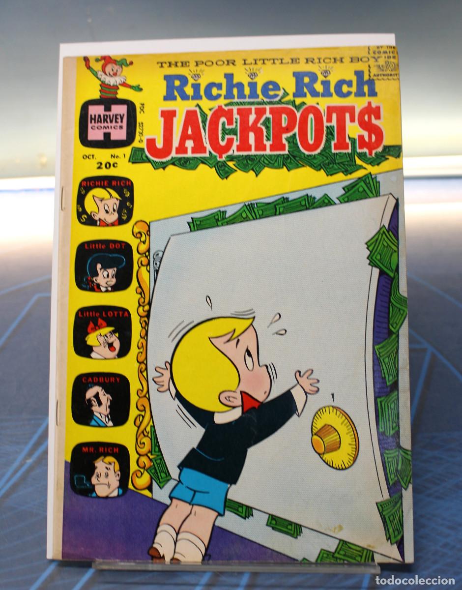C&oacute;mics: Harvey Comics. Richie Rich Jackpots #1, 1972. USA.