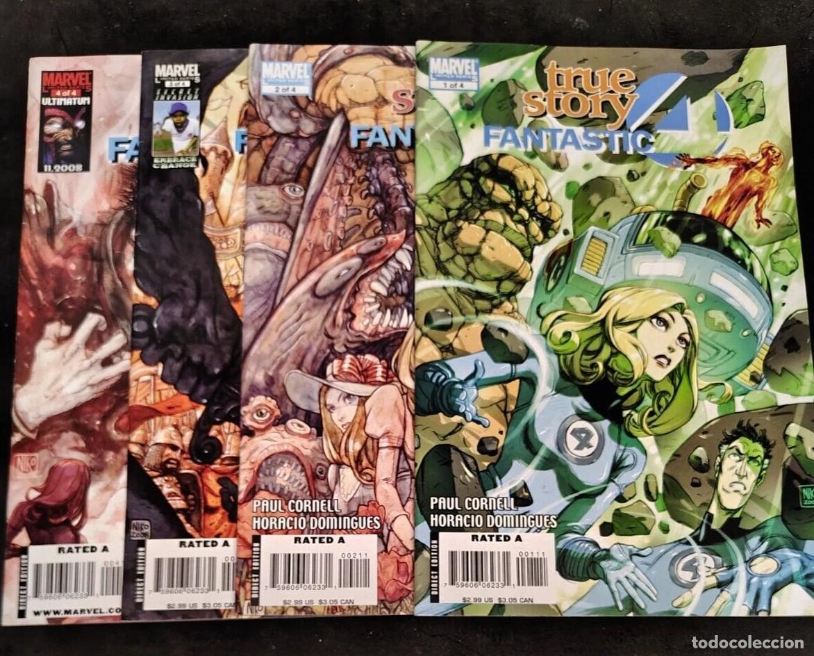 C&oacute;mics: Fantastic four true story #1-4 limited series marvel comics 2008