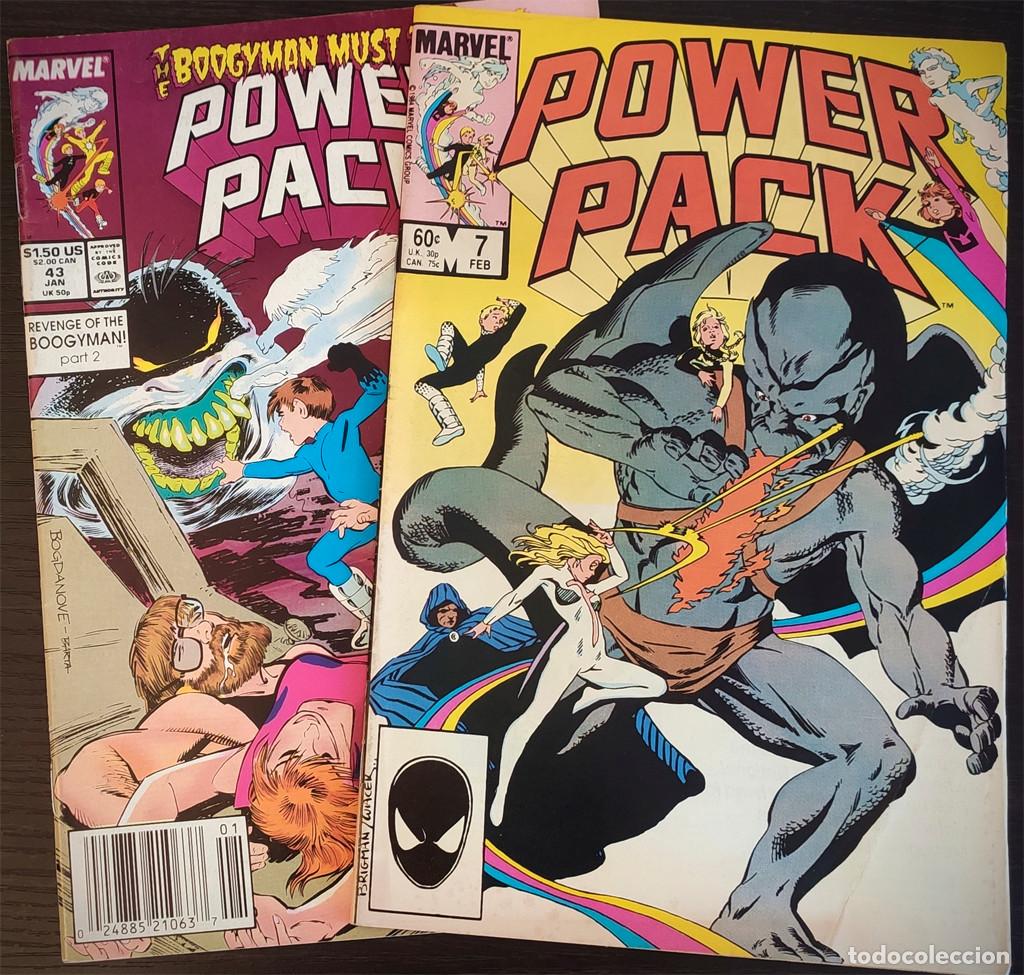C&oacute;mics: Power Pack #7 y #43 (1984-1989)