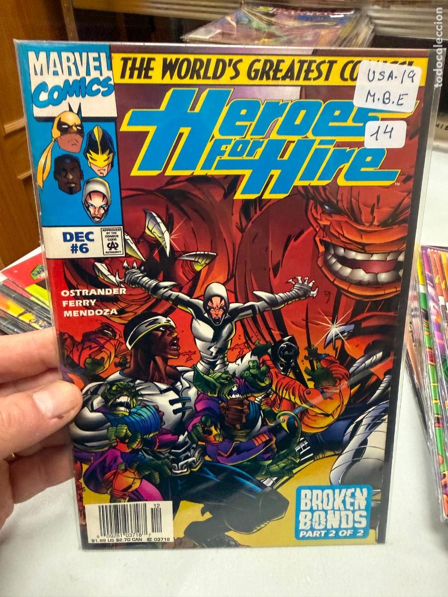 C&oacute;mics: HEROES FOR HIRE ( HEROES DE ALQUILER ) MARVEL COMICS NUMERO 6