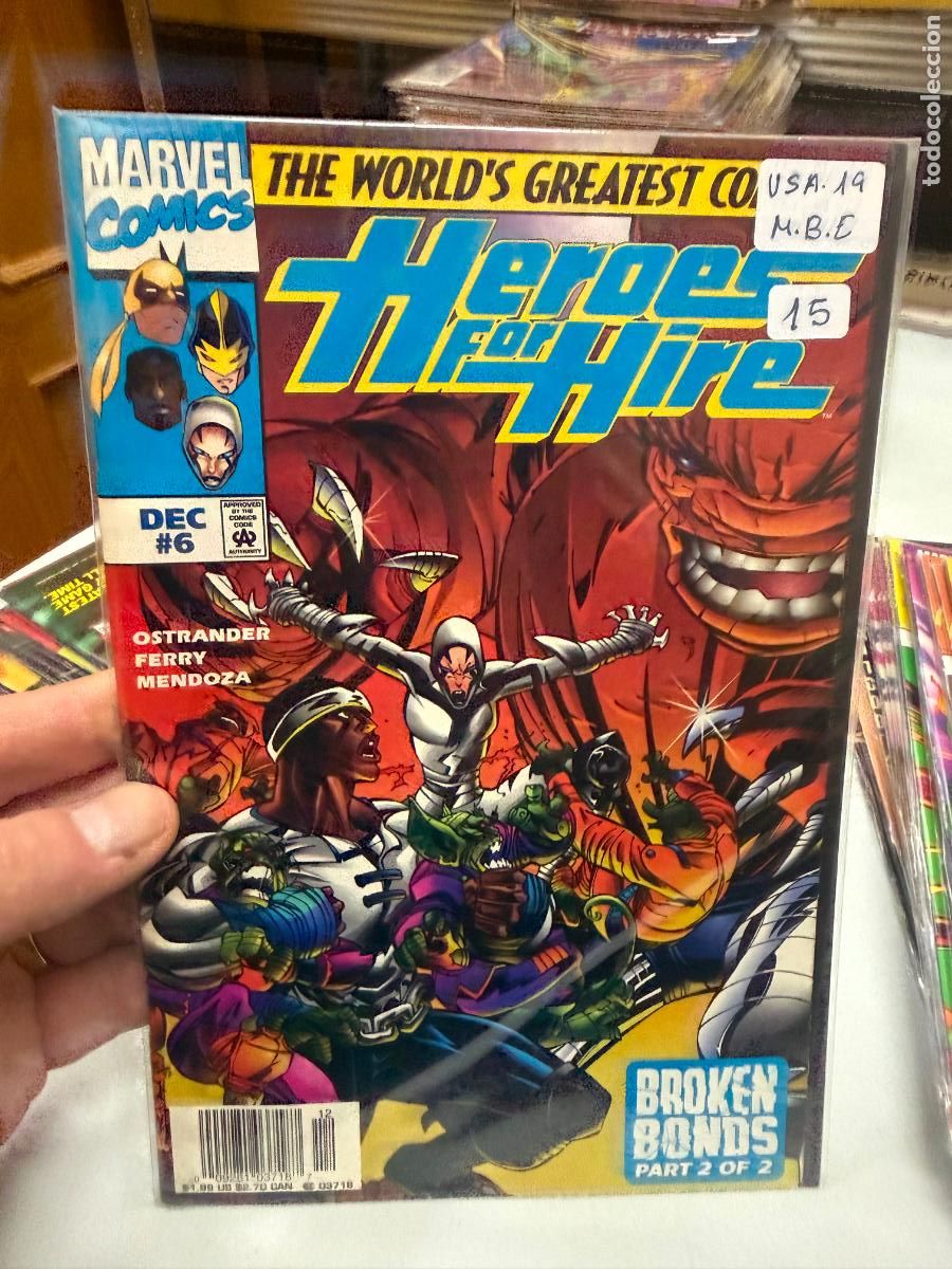 C&oacute;mics: HEROES FOR HIRE ( HEROES DE ALQUILER ) MARVEL COMICS NUMERO 6