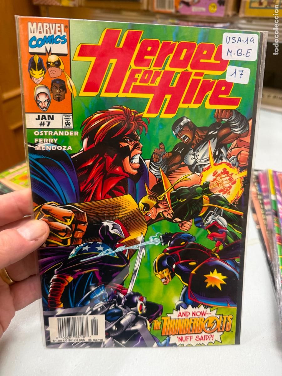 C&oacute;mics: HEROES FOR HIRE ( HEROES DE ALQUILER ) MARVEL COMICS NUMERO 7