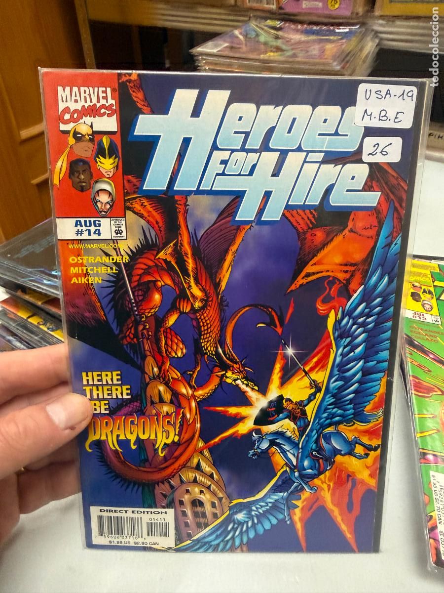 C&oacute;mics: HEROES FOR HIRE ( HEROES DE ALQUILER ) MARVEL COMICS NUMERO 14