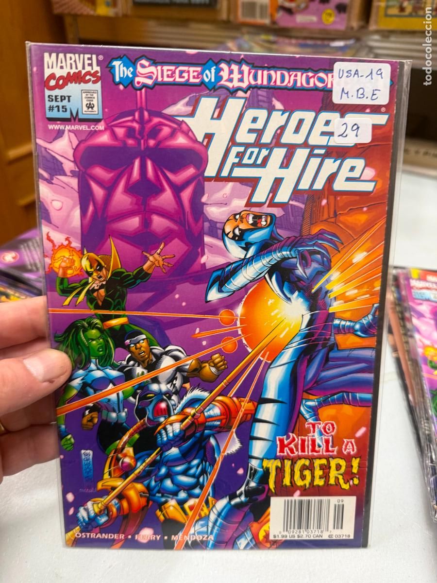 C&oacute;mics: HEROES FOR HIRE ( HEROES DE ALQUILER ) MARVEL COMICS NUMERO 15