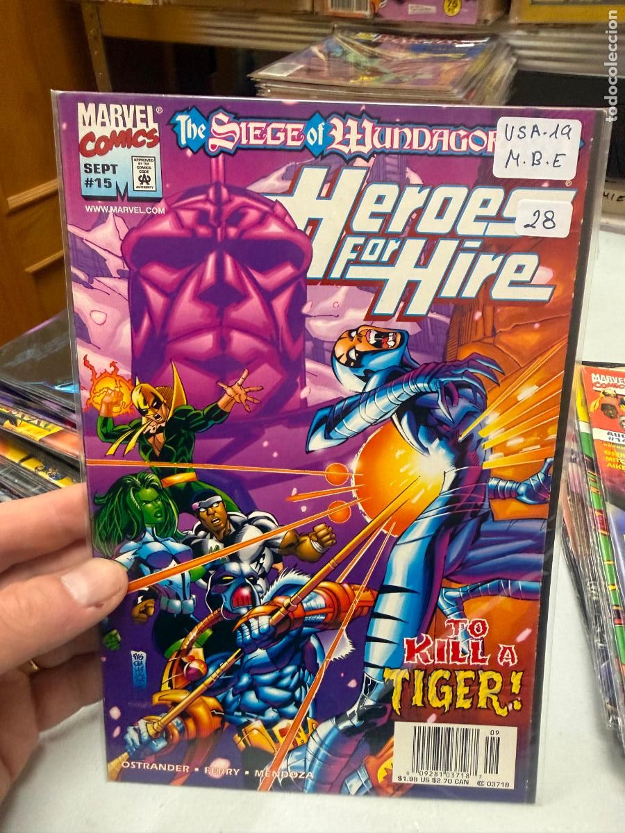 C&oacute;mics: HEROES FOR HIRE ( HEROES DE ALQUILER ) MARVEL COMICS NUMERO 15