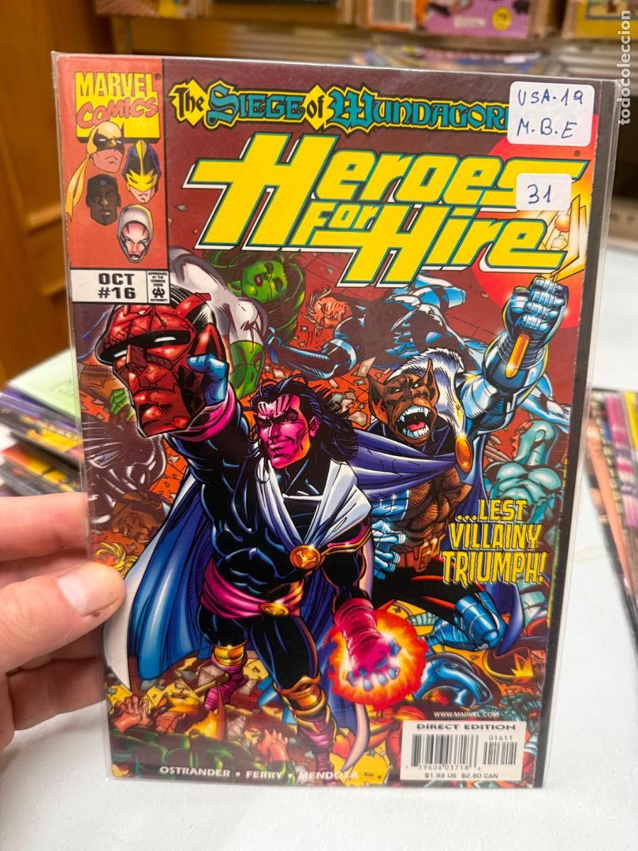 C&oacute;mics: HEROES FOR HIRE ( HEROES DE ALQUILER ) MARVEL COMICS NUMERO 16