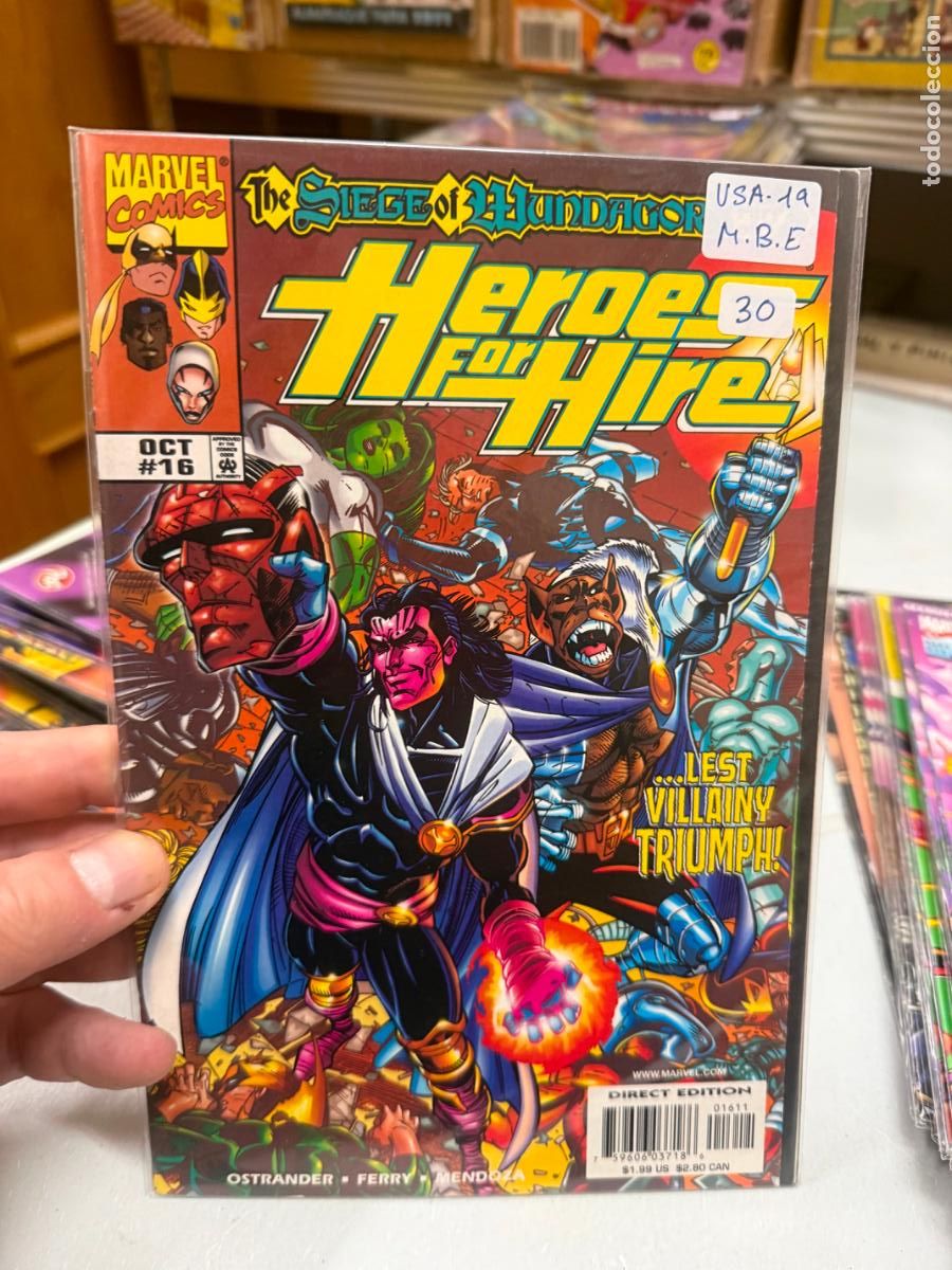 C&oacute;mics: HEROES FOR HIRE ( HEROES DE ALQUILER ) MARVEL COMICS NUMERO 16