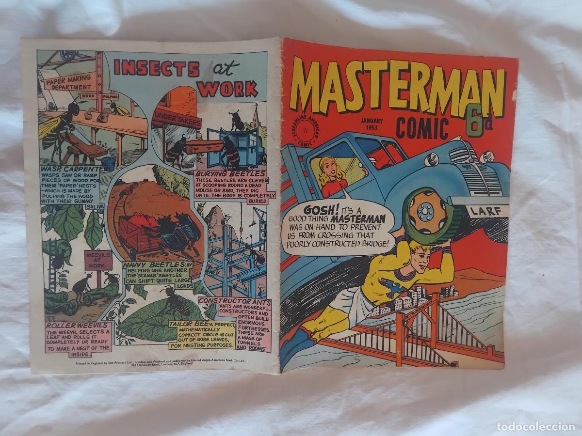 Fumetti: MASTERMAN COMIC JANUARY 1953. UITED ANGLO-AMERICAN BOOK CO, LTD. ENGLAND.