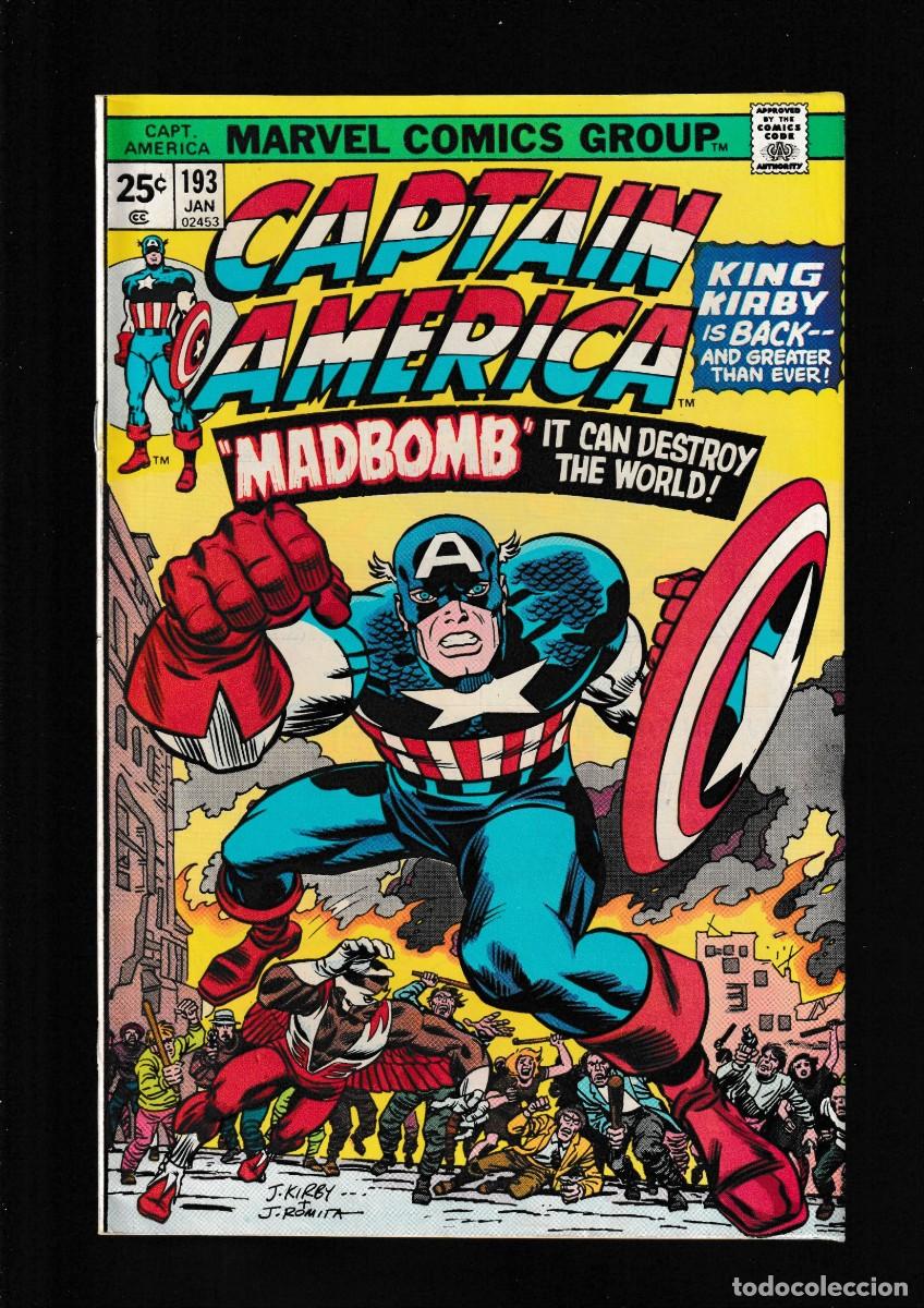 C&oacute;mics: CAPTAIN AMERICA 183 AL 240 - MARVEL 1975-1979 / INCLUYE LA ETAPA DE JACK KIRBY COMPLETA FN/VFN