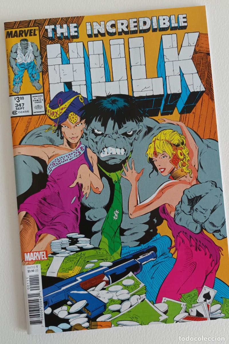 C&oacute;mics: Hulk n. 347 USA facsimile, con la primera aparici&oacute;n de Mr. Fixit y Marlo Chadler. Peter David