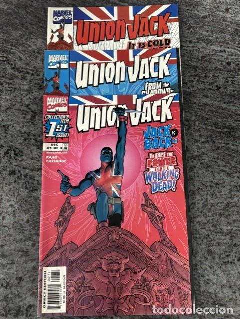 C&oacute;mics: UNION JACK . MINISERIE COMPLETA 1 AL 3, ORIGINAL MARVEL (1999). NUEVOS. JOHN CASSADAY