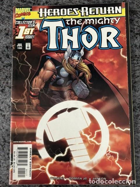C&oacute;mics: HEROES RETURN : THOR N&ordm; 1 (JULIO 1998). ORIGINAL MARVEL. NUEVO . PORTADA VARIANTE