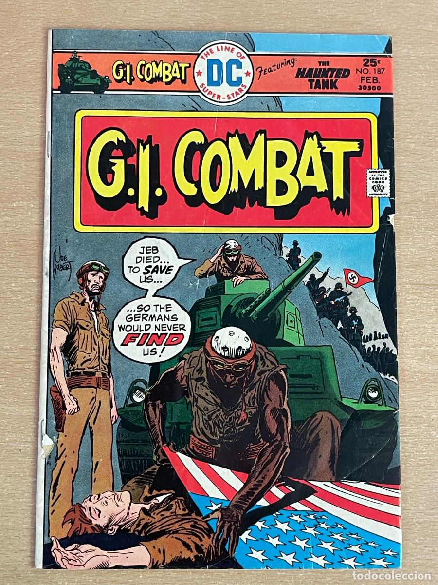 C&oacute;mics: Comic americano G.I. COMBAT The Line of DC Super-Stars N&ordm; 187 February 1976 The Haunted Tank gi joe