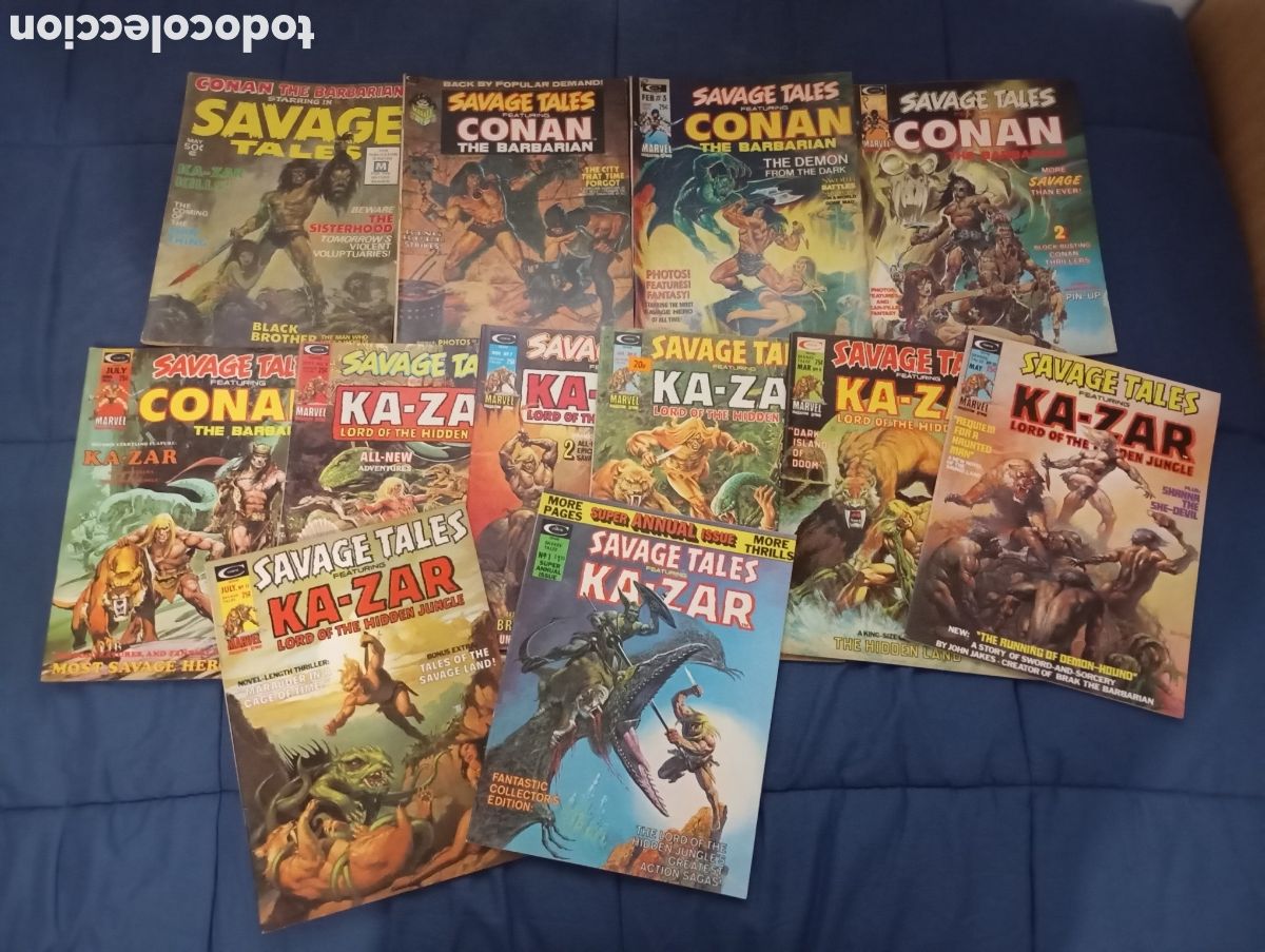 C&oacute;mics: RELATOS SALVAJES ORIGINAL USA. Savage Tales 1-11 + Annual 1 COMPLETE MAGAZINE SET 1971