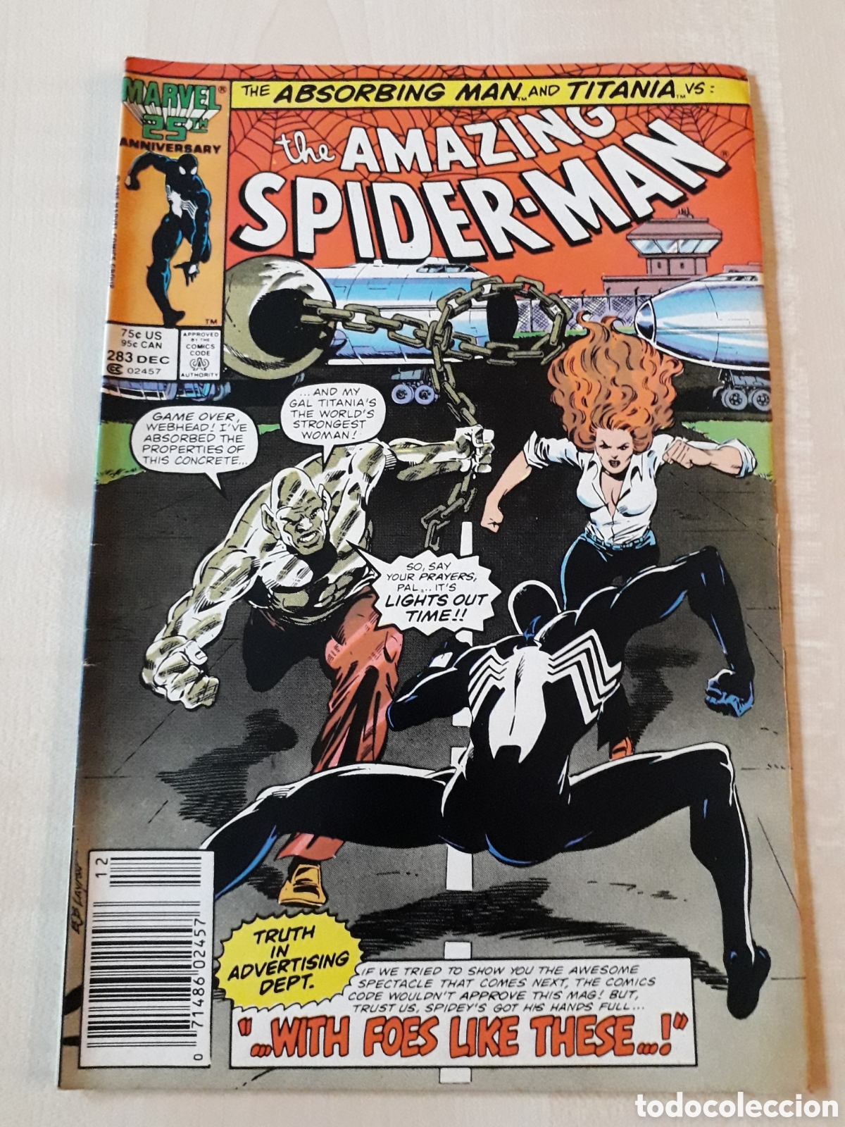 C&oacute;mics: THE AMAZING SPIDERMAN #283. MUY BUEN ESTADO. ORIGINAL USA