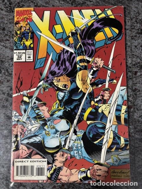 C&oacute;mics: X-MEN N&ordm; 32 (MAYO 1994). ORIGINAL MARVEL. INSERTO TRADING CARDS MARVEL MASTERPIRINTS 1994
