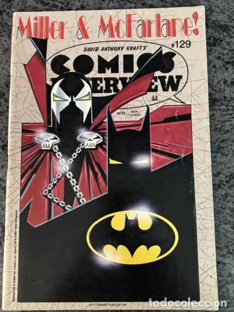 C&oacute;mics: COMICS INTERVIEW N&ordm; 129 (1994). 84 PAGS. ENTREVISTAS FRANK MILLER - TODD MCFARLANE SPAWN BATMAN