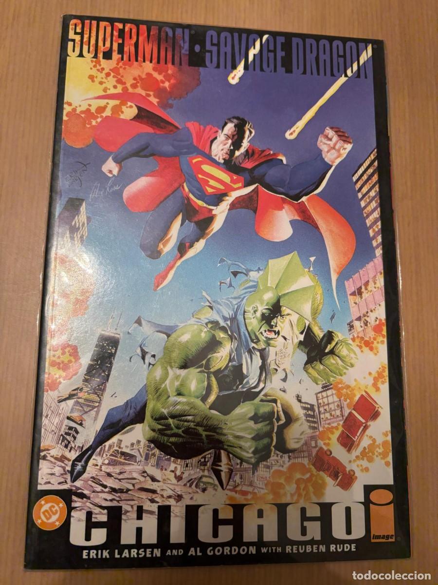 C&oacute;mics: Superman/savage dragon chicago novel graphic estado muy bueno