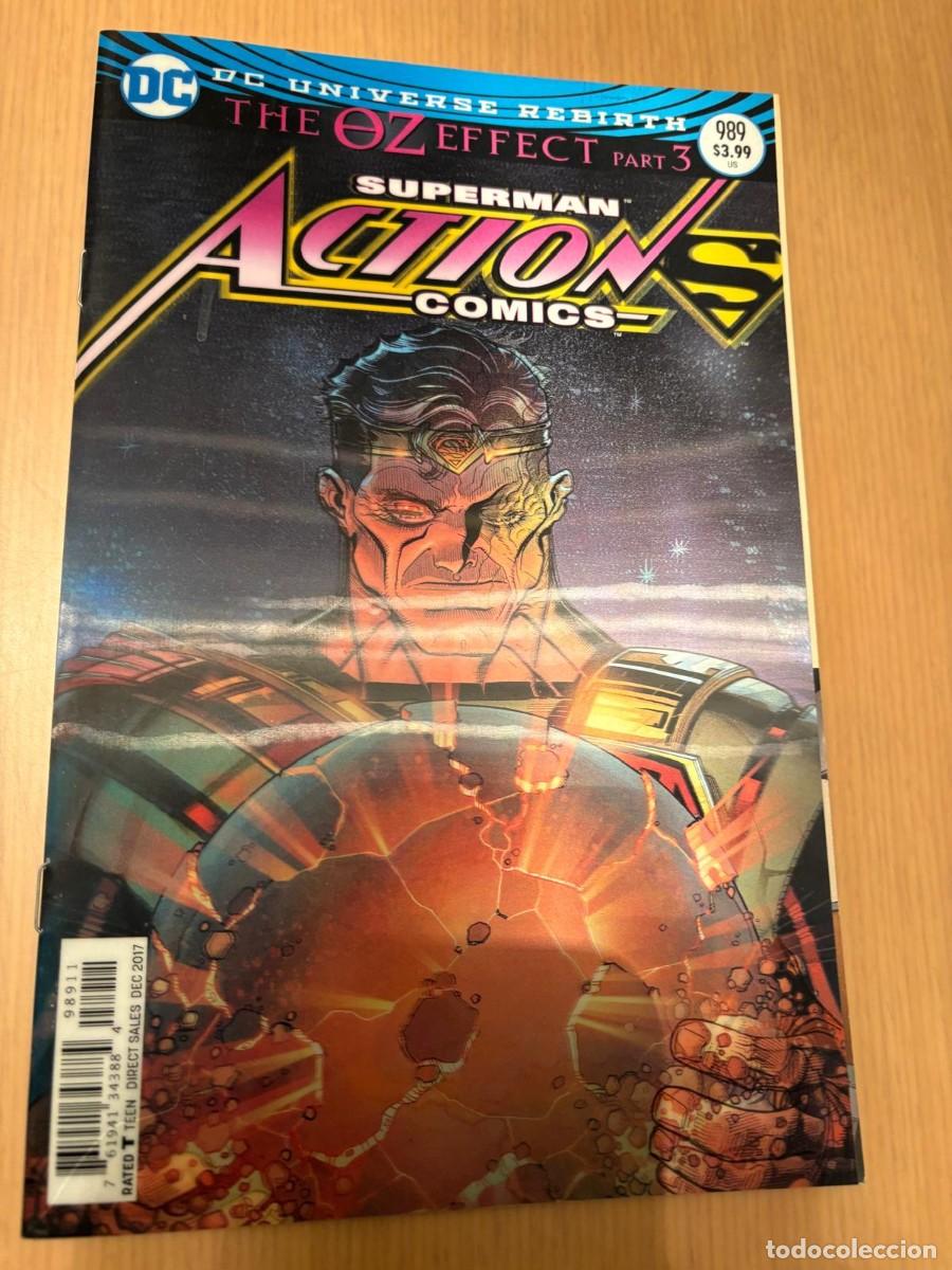 C&oacute;mics: Superman action comics#989 portada holografica estado muy bueno