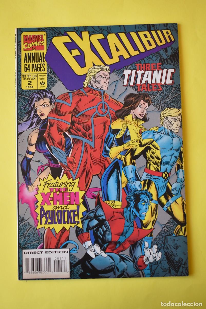 Comics : Comic USA. Marvel. Excalibur. Annual. N. &ordm; 2. Three Titanic Tales. 1994. 62 P&aacute;ginas. Idioma Ingl&eacute;s