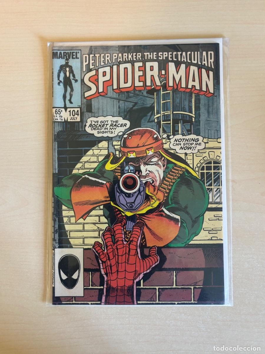C&oacute;mics: Peter Parker, The Spectacular Spider-Man #104 (Marvel Comics USA, julio 1985)