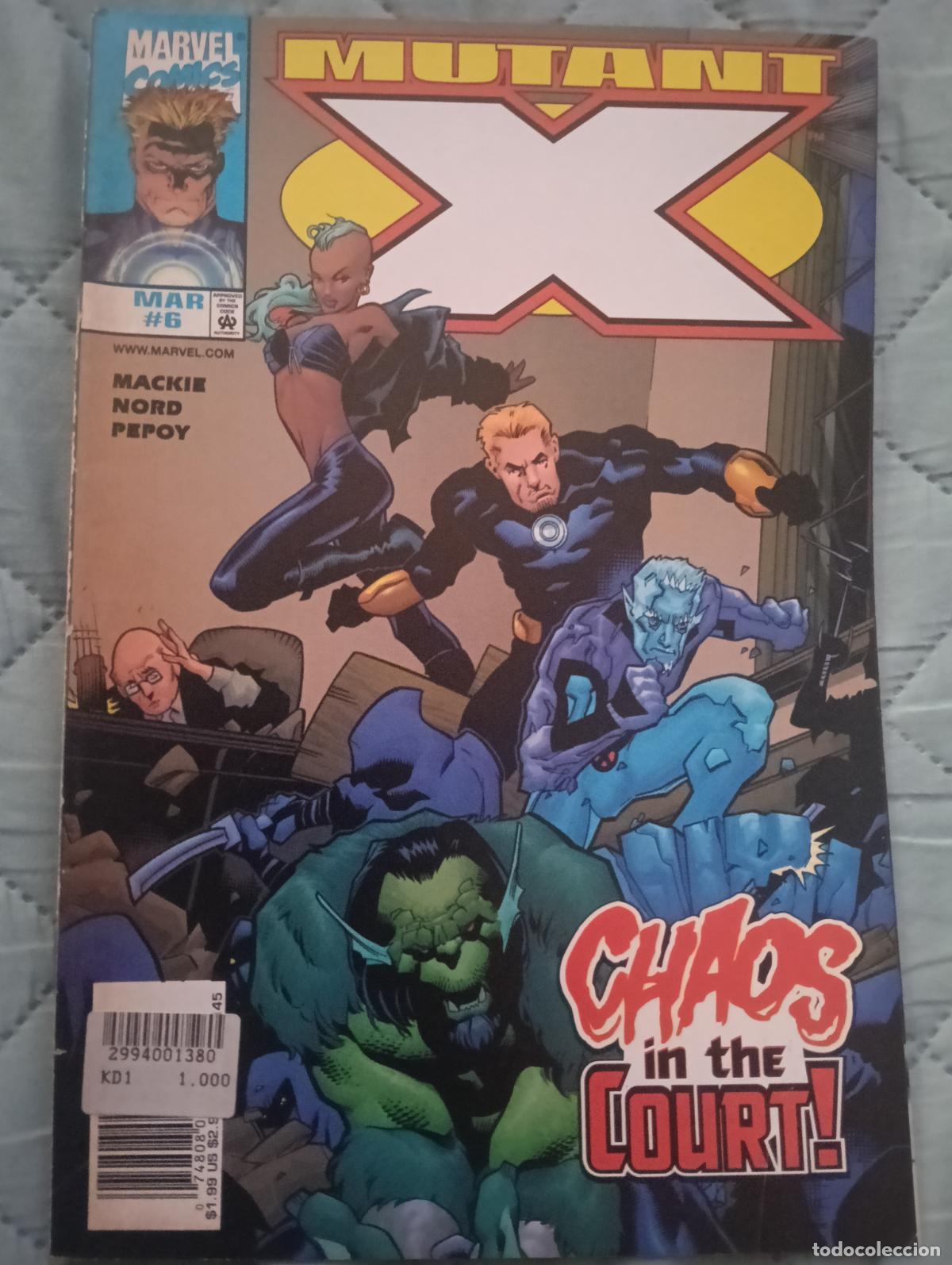 C&oacute;mics: MUTANT X N&ordm; 6 MARVEL