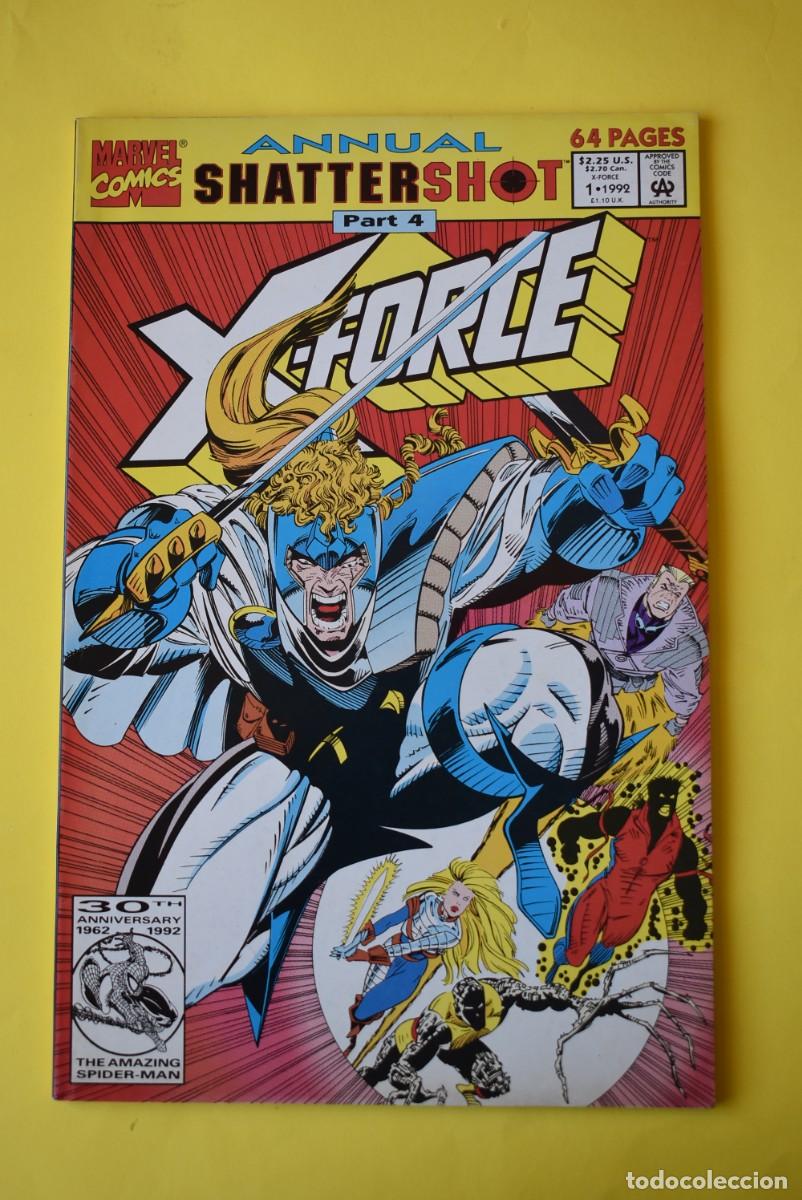 C&oacute;mics: Comic USA. Marvel. X Force. Annual. Shatter Shot. N. &ordm; 1. 1992. Part 4. 64 P&aacute;ginas. Idioma Ingl&eacute;s