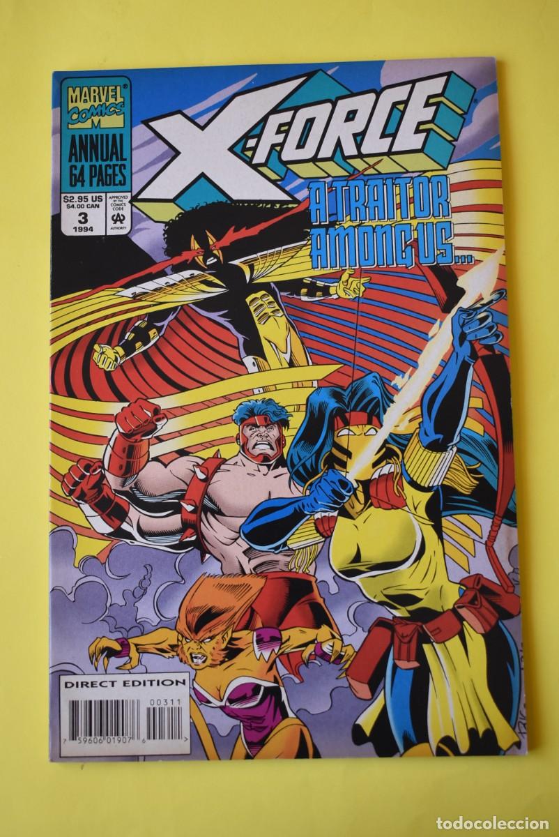 C&oacute;mics: Comic USA. Marvel. X Force. Annual. A traitor among us N. &ordm; 3. 1994. 64 P&aacute;ginas. Idioma Ingl&eacute;s