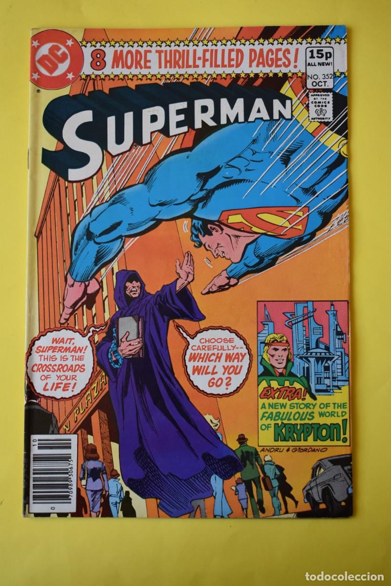 C&oacute;mics: Comic USA. Superman. DC Comics. N. &ordm; 352. 1980. Idioma Ingl&eacute;s
