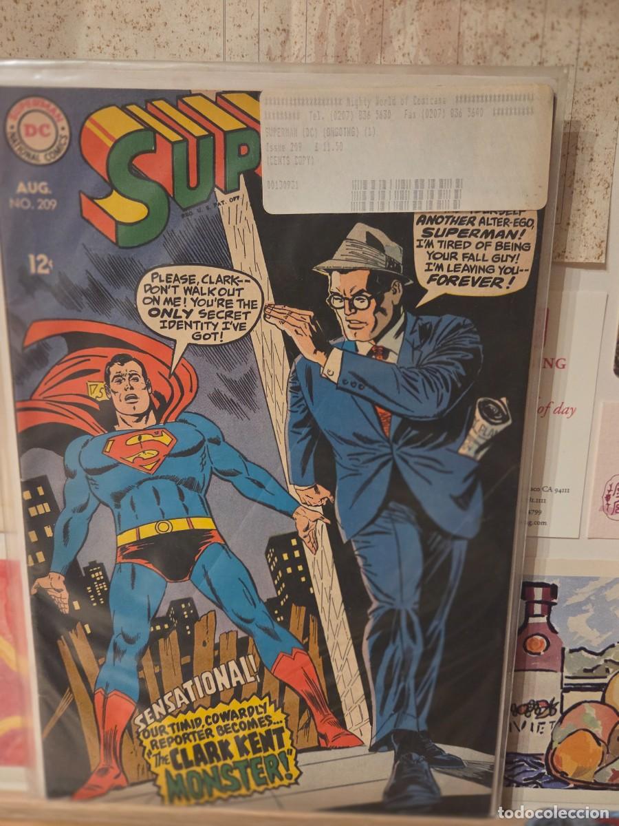 C&oacute;mics: SUPERMAN 209 USA DC COMICS AGOSTO 1968